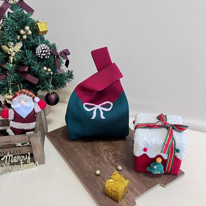 Christmas limited edition knitted hand-held gift bag - zoraflux