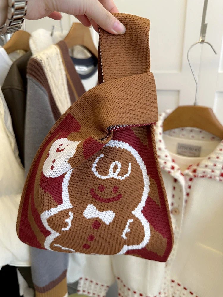 Christmas limited edition knitted hand-held gift bag - zoraflux