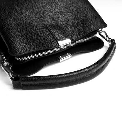 Classic genuine leather crossbody handbag - zoraflux