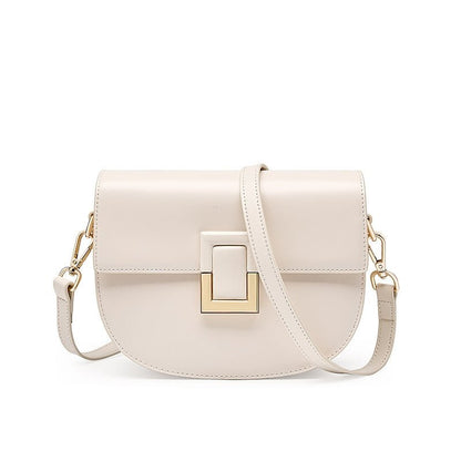 Classic simple leather crossbody bag for women - zoraflux