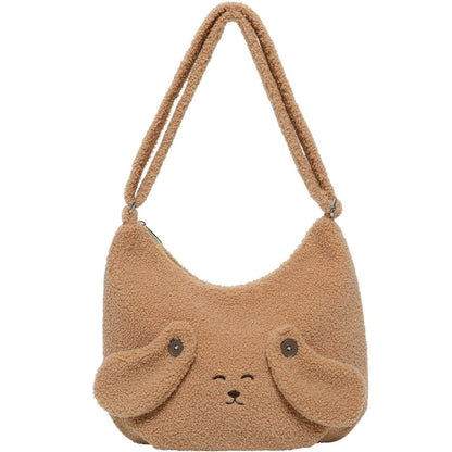 Cute Animal lamb plush crossbody bag - zoraflux