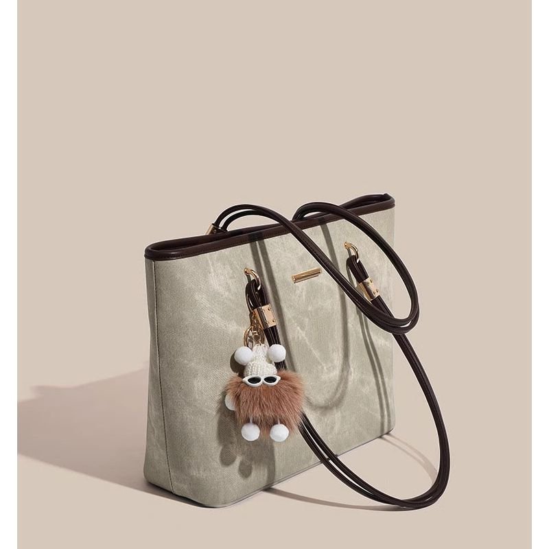 Cute elf pendant large-capacity tote bag - zoraflux