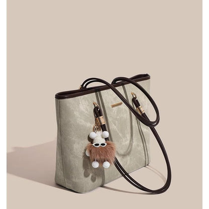 Cute elf pendant large-capacity tote bag - zoraflux