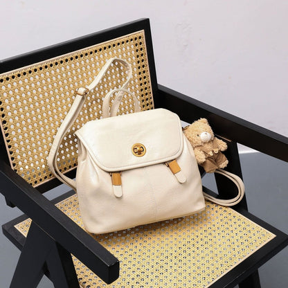 Cute little bear backpack in retro school style - zoraflux