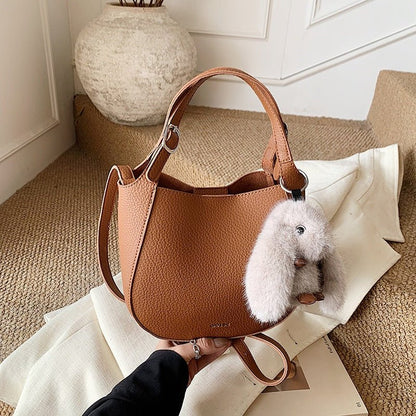 Cute Lucky Little Rabbit Charm Women's Handbag - zoraflux