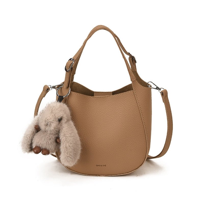 Cute Lucky Little Rabbit Charm Women's Handbag - zoraflux