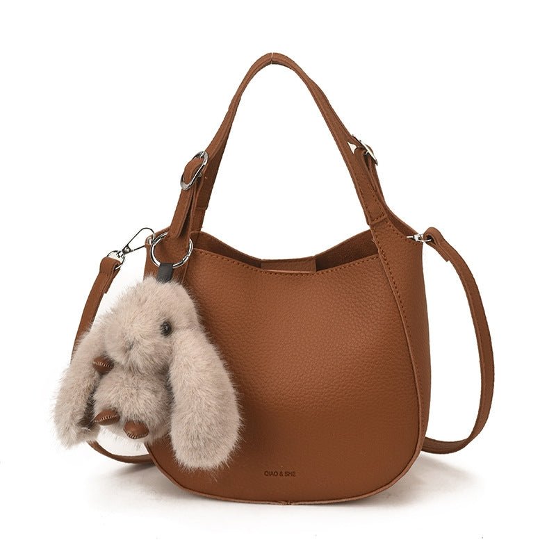 Cute Lucky Little Rabbit Charm Women's Handbag - zoraflux