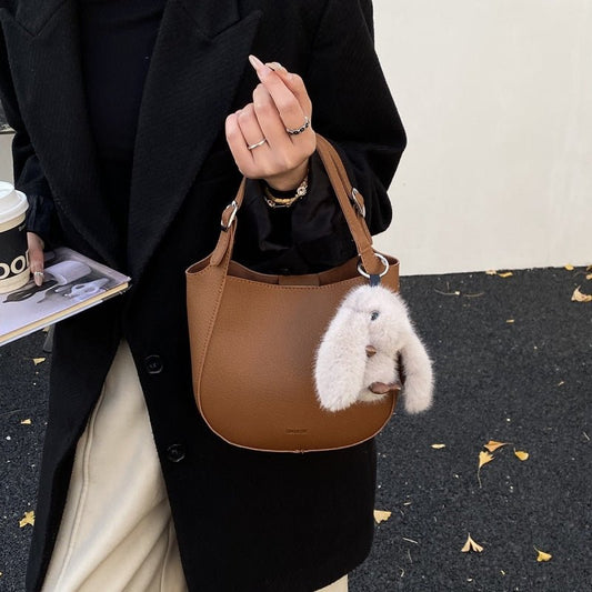 Cute Lucky Little Rabbit Charm Women's Handbag - zoraflux