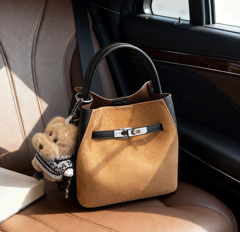 Cute plush figure hanging autumn and winter senior crossbody bag - zoraflux