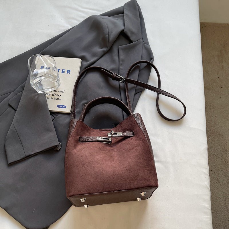 Cute plush figure hanging autumn and winter senior crossbody bag - zoraflux