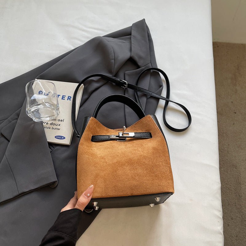 Cute plush figure hanging autumn and winter senior crossbody bag - zoraflux