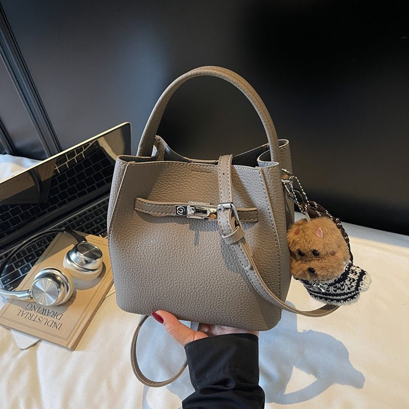 Cute plush figure hanging autumn and winter senior crossbody bag - zoraflux