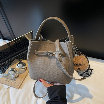 Cute plush figure hanging autumn and winter senior crossbody bag - zoraflux