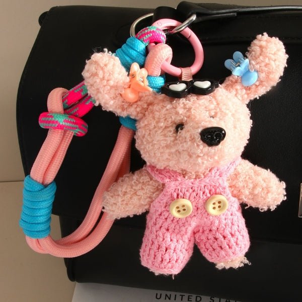 Cute plush hanging accessories for bags, pendants, keychains - zoraflux
