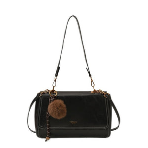 Cute plush pendant classic women's crossbody bag - zoraflux