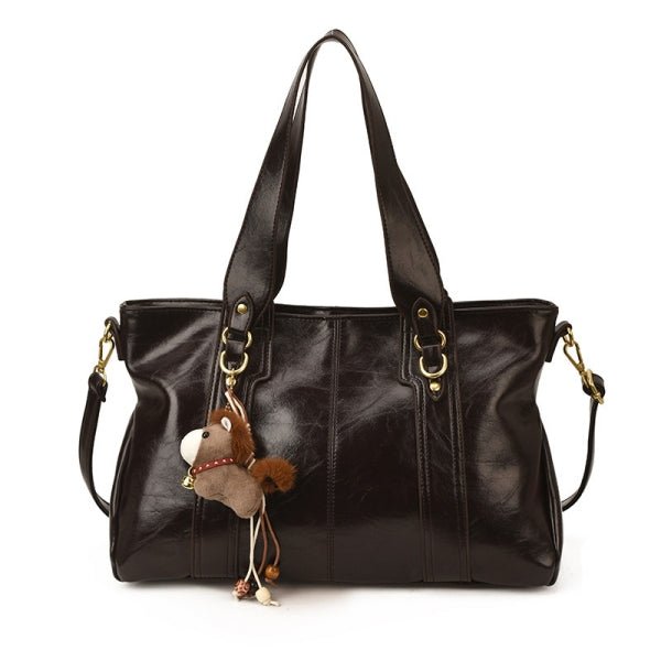 Cute pony pendant large capacity travel tote bag - zoraflux