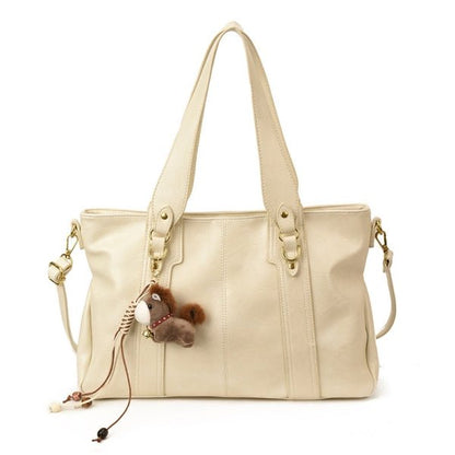 Cute pony pendant large capacity travel tote bag - zoraflux