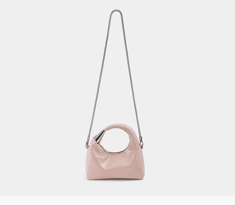 Cute thin shoulder strap silver accessory crossbody bag - zoraflux