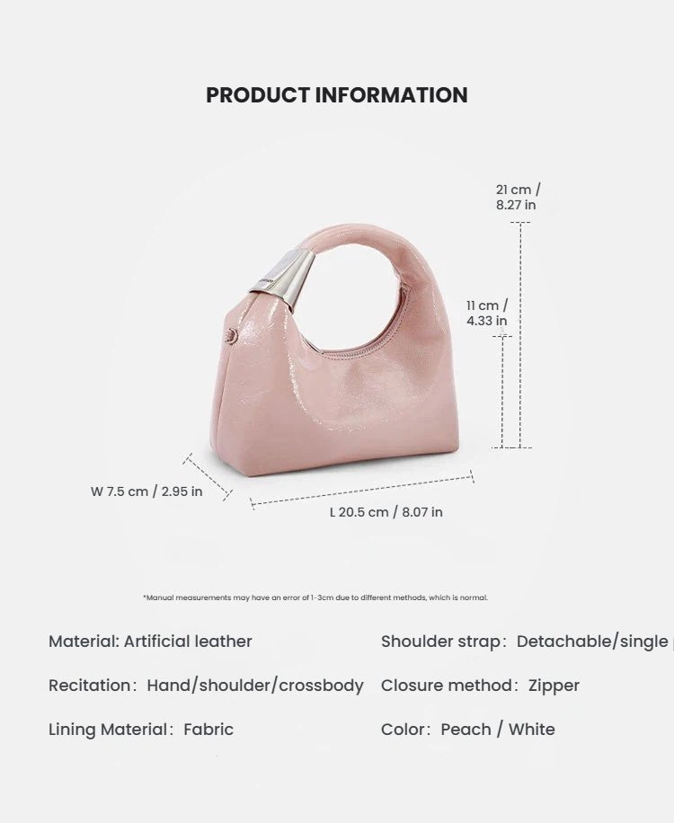 Cute thin shoulder strap silver accessory crossbody bag - zoraflux