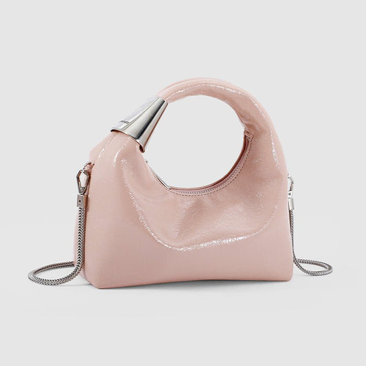 Cute thin shoulder strap silver accessory crossbody bag - zoraflux