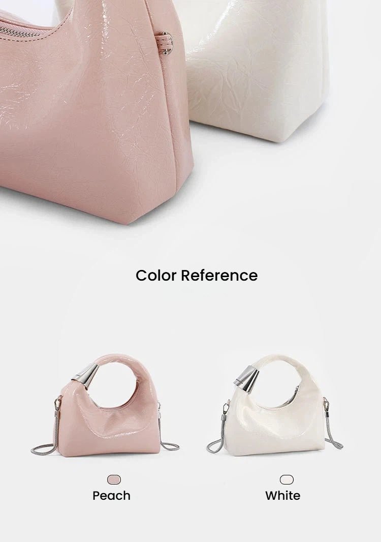 Cute thin shoulder strap silver accessory crossbody bag - zoraflux