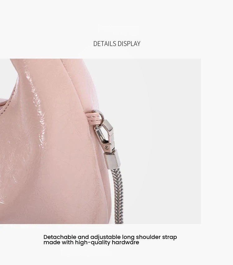 Cute thin shoulder strap silver accessory crossbody bag - zoraflux