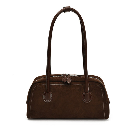 Retro baguette underarm single-shoulder bag
