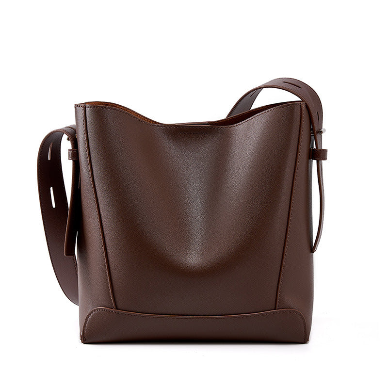 Versatile large capacity women bucket bag