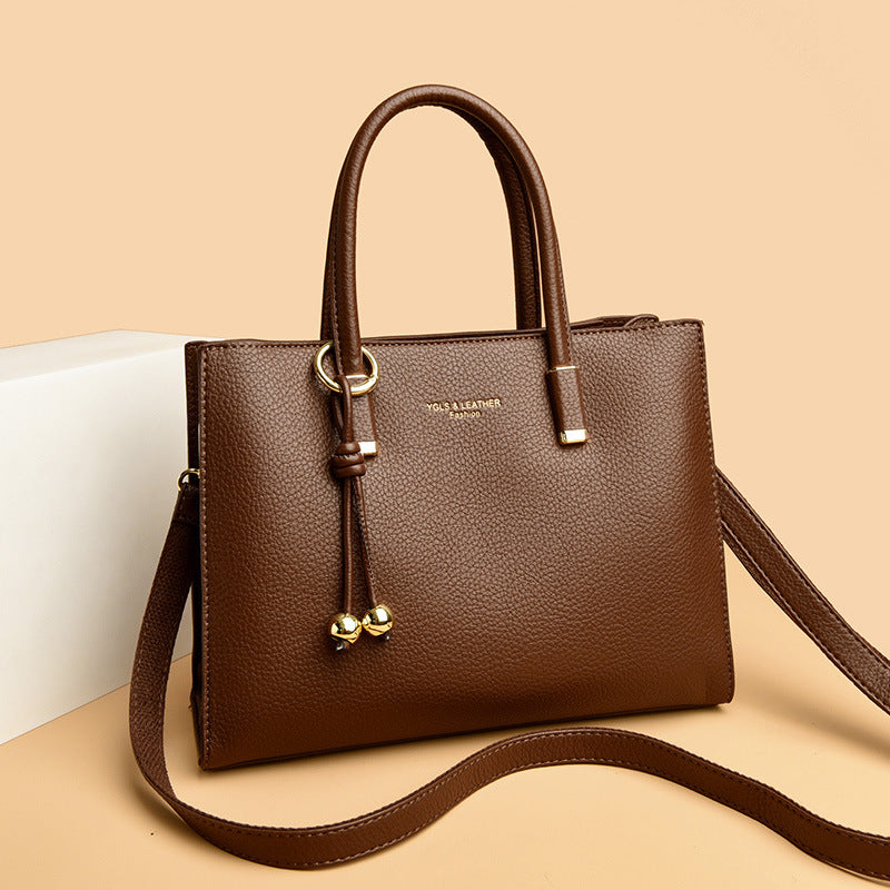 Multi-color commuter handbag