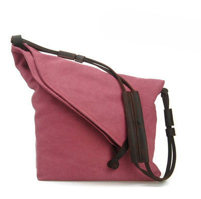 Retro literary canvas women's shoulder bag
