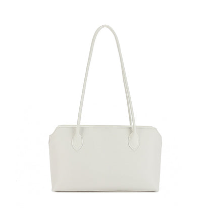 Genuine leather minimalist style tote bag