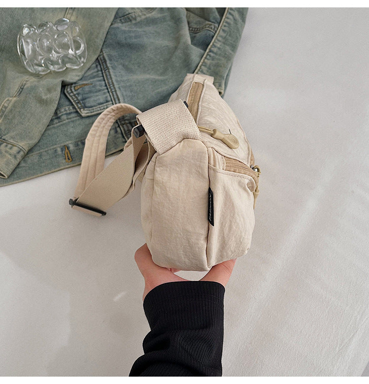 Casual Texture Versatile Nylon Dumpling Bag Korean Style ins Trendy Fashionable Women's Crossbody Shoulder Bag - zoraflux