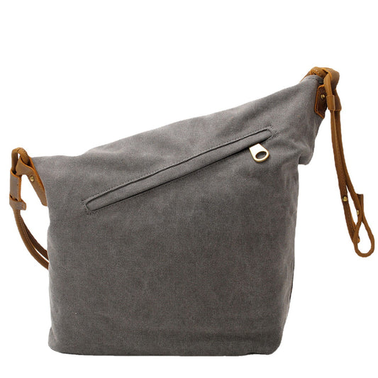 Retro literary canvas women's shoulder bag