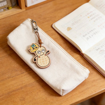 Double sided thick leather pendant gift fox dog cat snake peanut - zoraflux