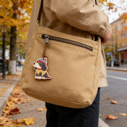 Double sided thick leather pendant gift fox dog cat snake peanut - zoraflux