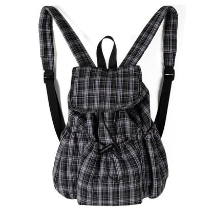 Drawstring design lightweight backpack for students and casual travel - zoraflux