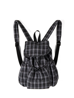 Drawstring design lightweight backpack for students and casual travel - zoraflux