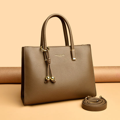 Multi-color commuter handbag
