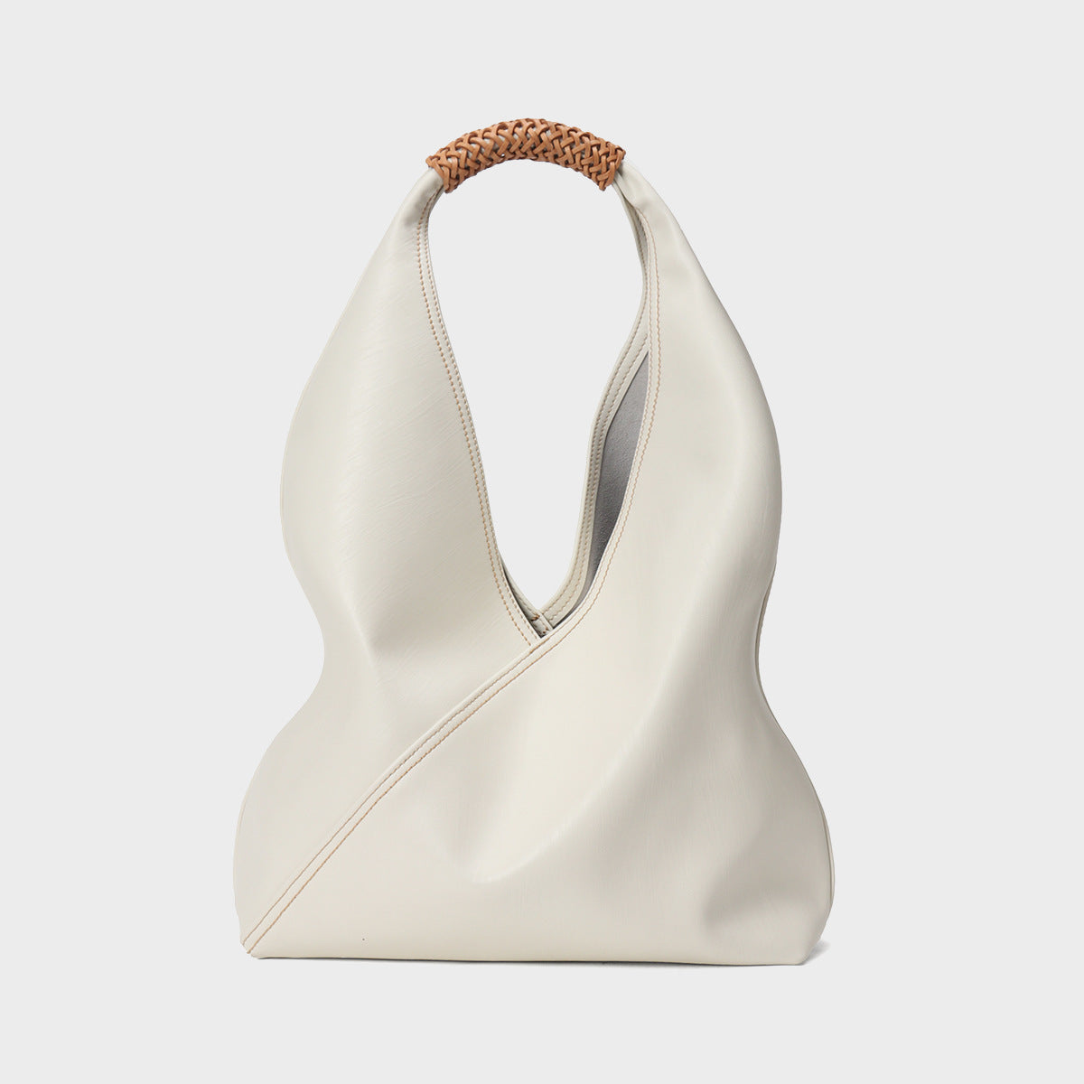 Niche light luxury genuine leather women's underarm bag