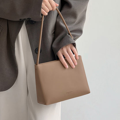 Walnut baguette underarm bag