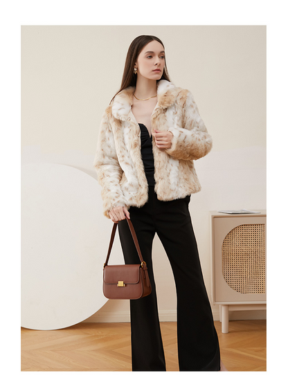 Niche design genuine leather shoulder crossbody women's bag