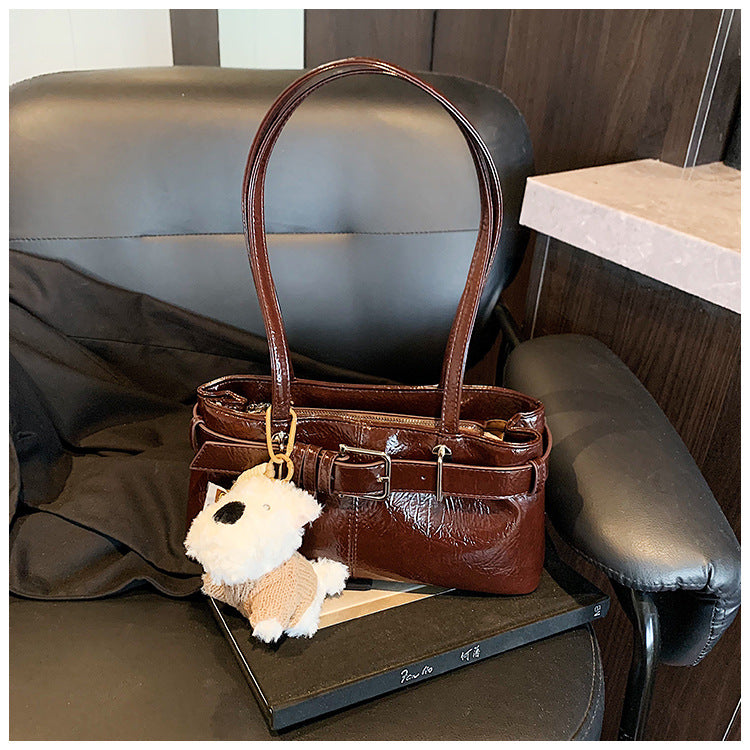 2025New Fashion Simple Versatile Shoulder Bag Large Capacity High-end Handbag Commuting Trendy Crossbody Bag - zoraflux