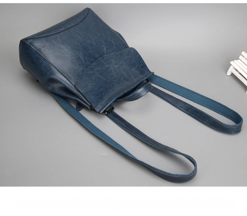 Versatile cowhide multi-functional backpack