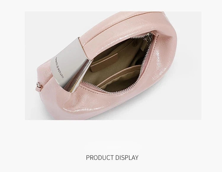 Cute thin shoulder strap silver accessory crossbody bag