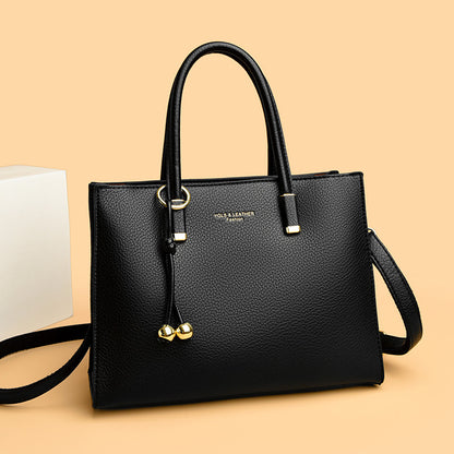 Multi-color commuter handbag