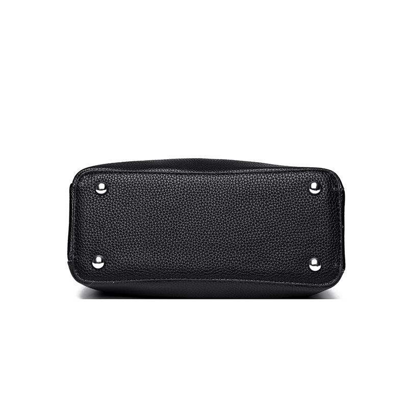 Classic genuine leather crossbody handbag