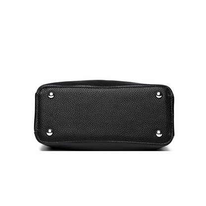 Classic genuine leather crossbody handbag