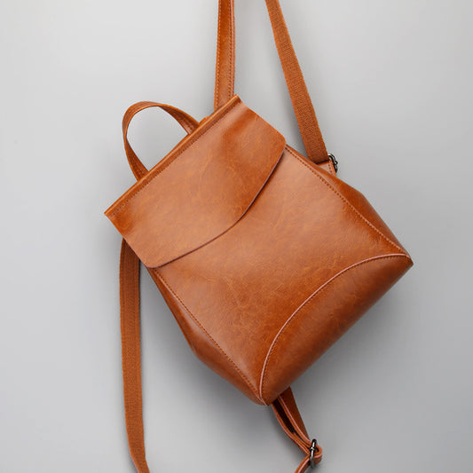 Versatile cowhide multi-functional backpack