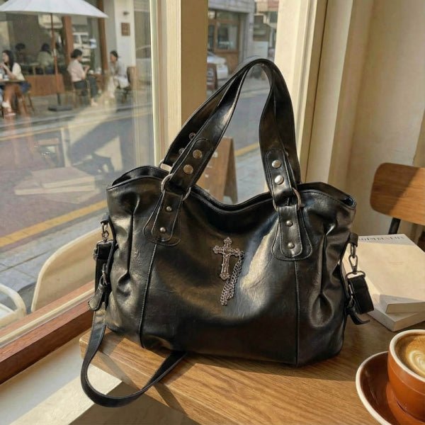 Fashion Gothic - style large capacity tote bag - zoraflux
