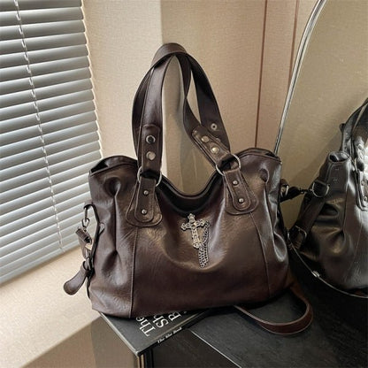 Fashion Gothic - style large capacity tote bag - zoraflux